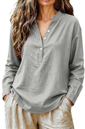 Generisk långärmad skjortblus med ståkrage enfärgad kontor fritidsblus – dam blusskjorta elegant – blusbody traditionell svart blus för begravning överdimensionerad vit blus/vita blusar mjuk bekväm