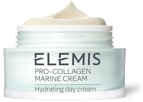 Elemis Pro-kollagen Marine Creme, Feuchtigkeitsspendende Anti-falten-lotion Für Das Gesicht, Feuchtigkeitsspendende Ultra-leichte Gel-creme, Für Ein Glattes, Für Alle Hauttypen Geeignet, 50ml