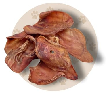 Warnick's Hundesnack Schweineohren - 100 Stück | Naturkausnack für Hunde vom Schwein - Fettarm & schonend getrocknet - Ohne Zusätze - Für artgerechten Kauspaß