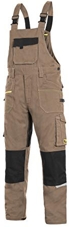CXS Stretch - Herren Arbeitslatzhose mit Kniepolstertaschen und reflektierende Streifen - Hochwertige, komfortable und atmungsaktive Arbeitsoveralls für Herren mit modernem Schnitt (Größen: 46-64)