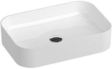 Design Waschbecken | Aufsatzwaschbecken | Rechteckig Waschtisch | Keramik Waschschale | Handwaschbecken CERAMIC SLIM 550 R | RAVAK