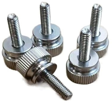 5 Stück M3 M4 M5 M6 Edelstahl-Stufen-Rändelschraube Hand anziehen Fassadenglas-Feststellschrauben (Size : M4X10)