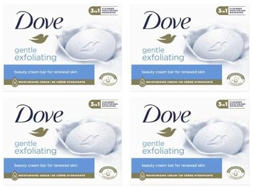 Dove Seife Gentle Peeling Soap Bar (4 x 90 g)