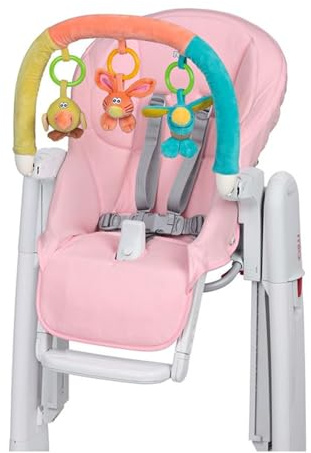 PEG Kit Tatamia - Sitzbezug + Spielbogen - Kompatibel mit Peg Perego Tatamia Hochstühlen - Rosa