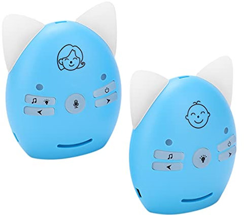 Monitor de Audio Bidireccional para Bebés, Alerta de Sonido Inalámbrica, Luz Nocturna, Monitor de Audio para el Hogar para Niños Pequeños (Enchufe de la UE)
