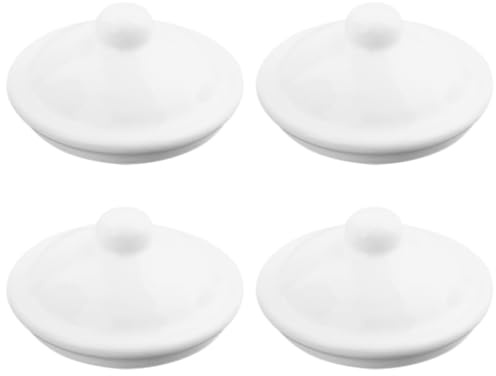 Kichvoe Emaille Tasse Deckel 4 Stück Ersatz-Tee Tasse Abdeckung 3.35 Zoll/8.50 cm Wiederverwendbar Für Tee- Und Wasser Tassen Schutz Vor Verschütten Für Küche Büro Zuhause