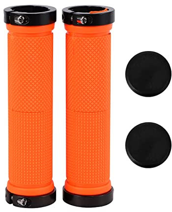 iFutniew 1 Paar Fahrradgriffe, BMX, Orange