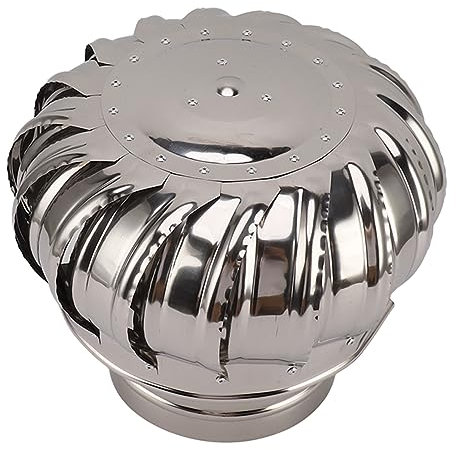 SEAFRONT Comignolo Girevole in Acciaio Inox per Ventilazione Anti-spiffero, Migliora L'efficienza di Combustione, per Uso Domestico e Commerciale (Tipo 150 Addensato)