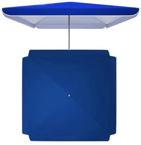 Square Umbrella Canopy Replacement Double layer Oxford Cloth Patio Parasol Cover for Garden Pool Beach Blue 200x200cm Outdoor Umbrella Top Cover 6.5x6.5ft