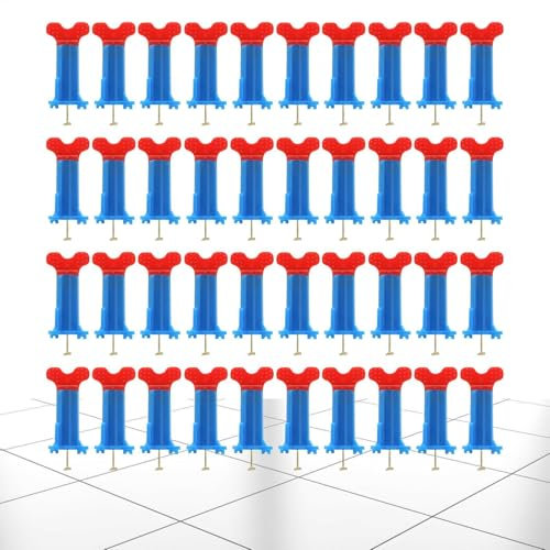 Niveau de carrelage pour installation au sol et au mur – Outils de nivellement 40 fois avec rondelles, masses d'équilibrage du sol réutilisables, design à vis intérieure pour la maison, professionnel