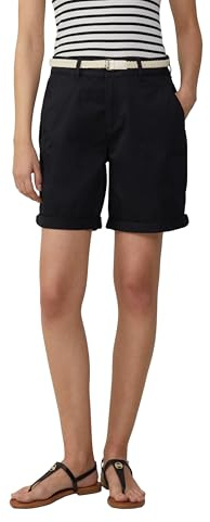 s.Oliver Shorts mit geflochtenem Gürtel und Garment Dye