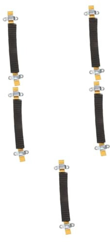 DOITOOL 5 Stück Zubehör Für Teleskopleitern Trichter Dachleiter Haken Leiterabstandshalter Stabilisator Nivellierer Gestell Stangen Tonhöhe Bausatz Teleskopstange Türschnalle Eisen Black