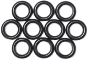 Einzelne Premium O-Ringe aus NBR70 in Carbon Black, Dichtungsringe (10 Stück, 4x1)