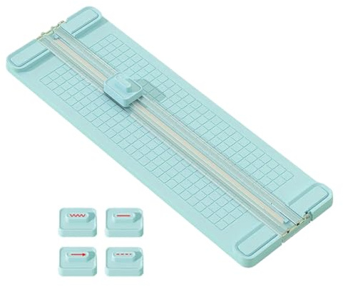 Hogvinnatil Cortador De Papel Para Scrapbooking,Cortador Manual Bidireccional para Scrapbooking | Herramienta Ergonómica Y Portátil Con Deslizamiento Suave