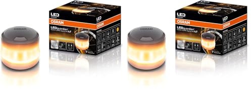 OSRAM LEDguardian Road Flare Signal V16 IoT, luz de Advertencia LED certificada DGT 3.0, Uso obligatorio en España, 1900K, localización en Tiempo Real (Paquete de 2)