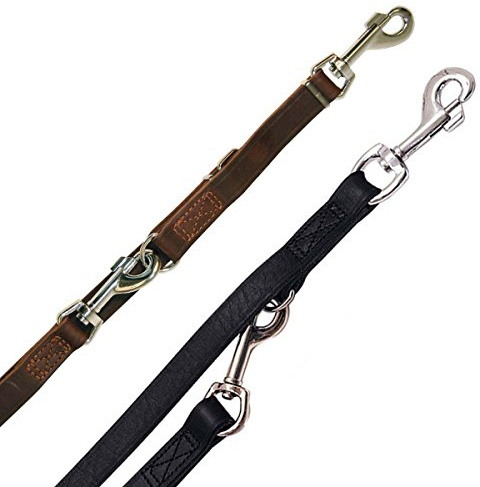 Kerbl Pet Vegas Führleine braun, 22 mm 240 cm, genäht, ausschnallbar