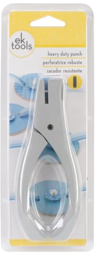EK Tools Heavy Duty Paper Punch, Vertical Slot, Gray