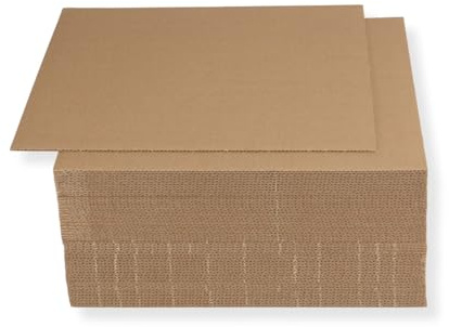 50 Stück LP Versandfüllplatten 315x315 mm Kartonzuschnitte Wellpappenzuschnitte