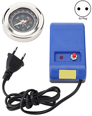 Uhrenreparatur-Entmagnetisierer und Kompass-Set (110V-220V) Europäischer Standard voor horlogereparatie Controler (Europäische Regelung)