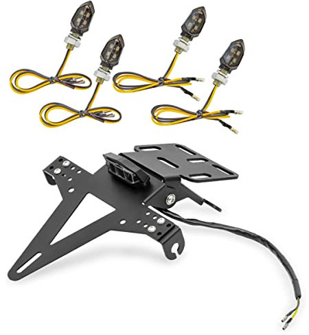 Set Kennzeichenhalter + 4X LED Blinker für Suzuki SV 1000 / S / 650 / S KX4
