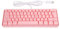 Tastiera da Gioco Meccanica,61 Tasti Tastiera Retroilluminata RGB Multicolore Gaming USB Cablato Meccanico Illuminato Gamer per PC/Mac Gamer Rosa