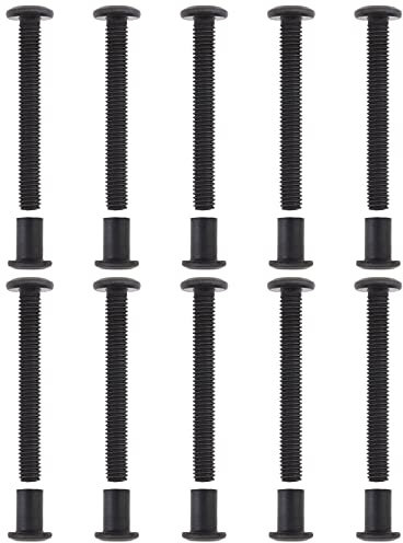 eMagTech Hülsenschrauben Verbindungsschraube Schrankverbinder mit Hülse Schraubpfosten, M6 x 50mm, Lochdurchmesser 8 mm, 10 Stück