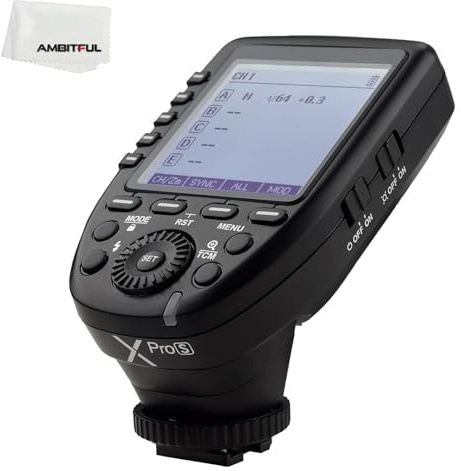 Godox Xpro-S TTL 2.4G Wireless High Speed Sync 1/8000s X System HSS Flash Trigger-Manual Function Large Dot Matrix LCD 5 Dedicated Group Buttons, 11 Customizable Functions for Sony Cameras