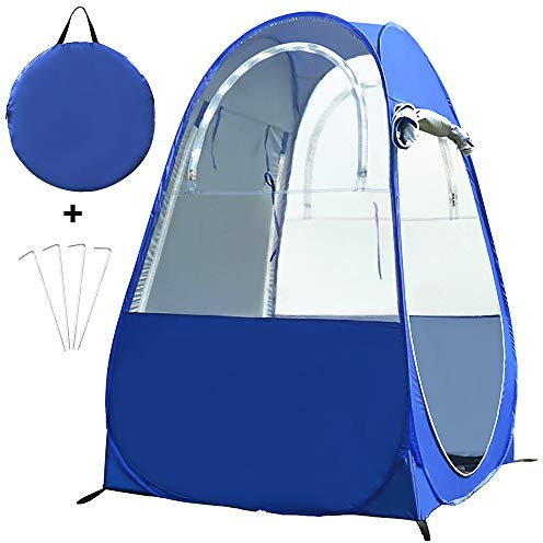 HUIOP Portable Outdoor Fishing tent UV-Protective Pop-Up Tent with Windows and Doors on Both Sides for Camping, Hiking, and Beach Use, Complete with Carry Bag