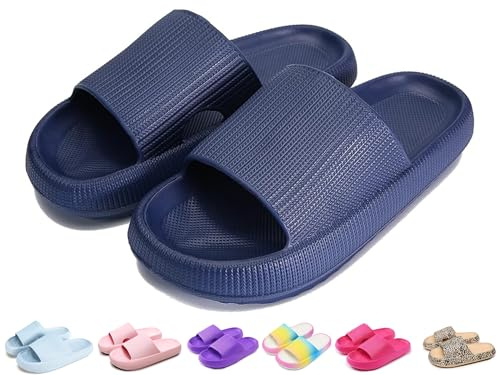 Ciabatte da bagno per ragazzi e ragazze, scarpe da bagno originali Cloudyzz, ciabatte nuvola, unisex, per bambini, antiscivolo, estive, da giardino, infradito, 01 D, 28/29 EU