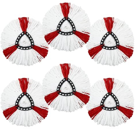 6 Piezas Cabezas de Fregona Repuesto para Vileda,Repuesto para Fregona Microfibra de Recambio,Repuestos de Trapeador para Vileda Turbo,Microfibra para limpieza de suelos