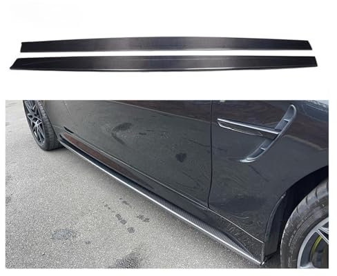 M3 M4 F82 MP Style Carbon Seitenschweller Kompatibel for BMW M3 F80 M4 F82 F83 Seitliche Stoßstangenverlängerungen 2014-2020