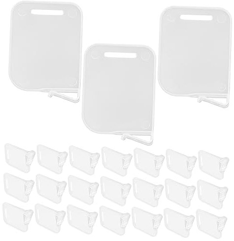 CAXUSD 40pcs Fridge Storage Partition Plastic Divider Removable Freezer Divider for Fridge Freezers Convenient for Side Door Organization