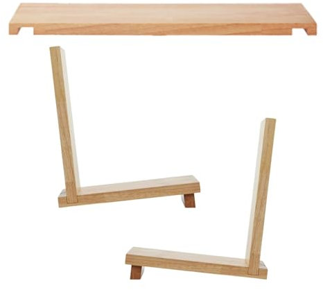 Pitycbo Bibliothèque de Bureau, Présentoir, Plateau de Table, en Bois, Plus Simple