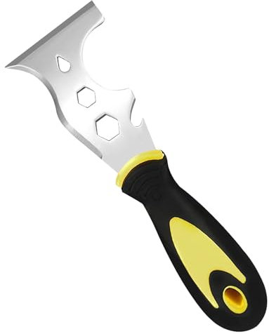 ASIRYVA 13-in-1 Stainless Steel Painters Tool, Professional Multi Paint Stripper Tool Includes Paint Roller, Straight Scraper, Curved Scraper