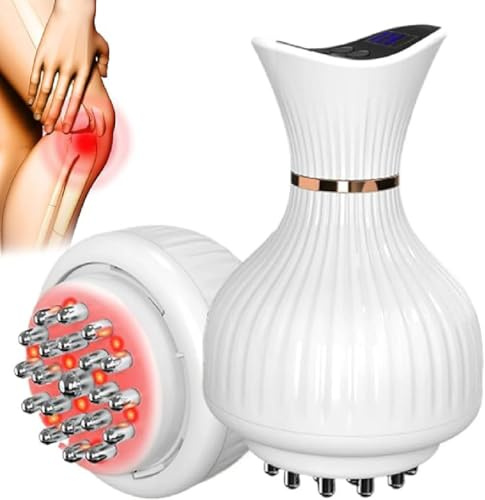 NeuroRelief Leg Massager, NeuroRelief Home Pro, 4 In 1 Beine Massager, Kabelloses Handmassagegerät für die Beine, Einstellbares Wiederaufladbares Massagegerät Mit Heizung Und Vibration