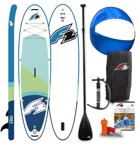 F2 Stand up Paddle Board Free - Round Sail - Set SUP 11,6 Aqua