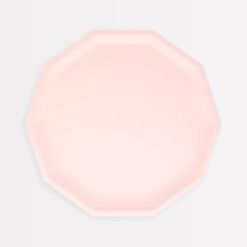 Meri Meri Decagon Compostable Party Plates, Pack of 8 Plates for Parties and Occasions, Single Use, Compostable/Disposable