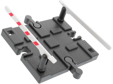 Milisten Model Train Track Accessory Plastic Railing Barrier Pretend Road Block for Railway Playsets Easy to Install Sturdy Construction Enhances Model Train Fun