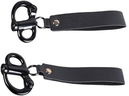 Manilles portables SCBA à dégagement rapide Accessoires de pompiers en acier inoxydable avec poignée en cuir Clip à dégagement rapide