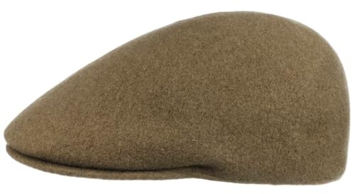 Kangol Headwear 507 Mütze aus Nahtloser Wolle, Dunkelbeige, 7 1/8-7 1/4