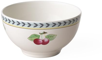 Villeroy & Boch French Garden Fleurence Collection Rice Bowl, Premium Porcelain, Made in Germany, 5.5 x 3 in, 16 oz Capacity, White/Multicolored