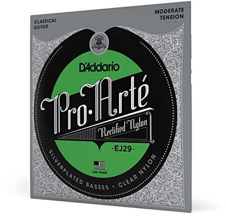 D'Addario Gitarrensaiten Konzertgitarre | Akustikgitarre | Akustik Gitarre Saiten | Classical Guitar Strings | EJ29 Saiten Konzertgitarre Satz 027' - 042'