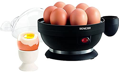 Sencor SEG 710BP Eierkocher für 7 Eier, 3 Kochstufen, Kunststoff, Schwarz