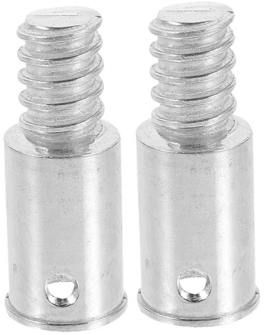 Yardwe Adaptador De Extensión Para Mango De Escoba Con Extremo Roscado Americano De Acero Inoxidable 2 Piezas Adaptador De Poste Para Fregona Y Herramientas De Limpieza Doméstica Y Comercial