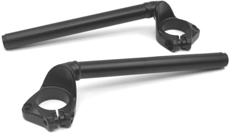 SIKUAI Fork Clip On Handle Bar Handlebar Tube Black Stainless Steel for Ninja 400 500 18-25 Motorbike