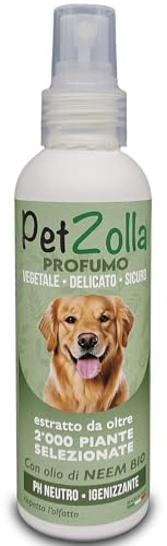 Profumo per cani lunga durata con olio di neem, timo e argan 150ml, profumo cane naturale a ph neutro sicuro anche per cuccioli, profumo cani professionale - Made in italy