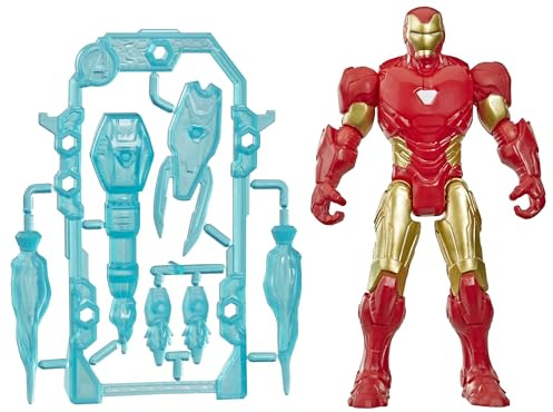Marvel Avengers ActionVerse Iron Man Action-Figur (11,4 cm) & Accessoires, Superhelden-Spielzeug & Figuren für Kinder, ab 4 Jahren