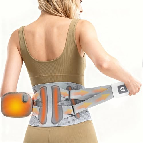 arboleaf Fascia Lombare Supporto con Riscaldante & Stecche Rimovibili, Busto Ortopedico Lombare, Fascia Elastica Lombare per Uomo e Donna, Supporto Ergonomico, Confortevole e Traspirante - XXL