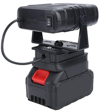 VELATEMOR Auto Heizung, Tragbarer Heizkörper 12V mit Akku 12000 MAh, Schnell Erwärmung Auto-Entfroster mit 170 Watt, Drahtlos für Auto-Abtauung