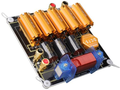 Uxsjakjsd Filtro Crossover Audio A Frequenza Divider 500W con Tweeter Singolo 1900HZ, Filtro di Frequenza per Altoparlanti, Crossover Audio per Palcoscenico e Home Theater.